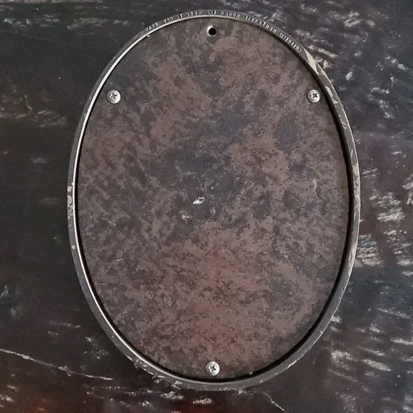 VINTAGE PAIR OF OVAL PORTRAITS BOY AND GIRL WALL DECOR PICTURES Puppies Overalls - Picture 3 of 8